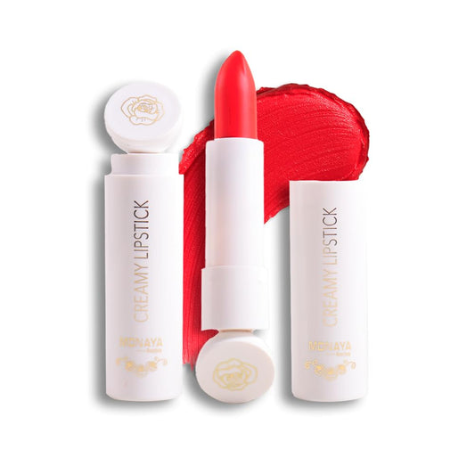 Monaya L011 Creamy Lipstick - Hydrating, Smooth Finish, Full Coverage, Long-lasting Color (L302#)