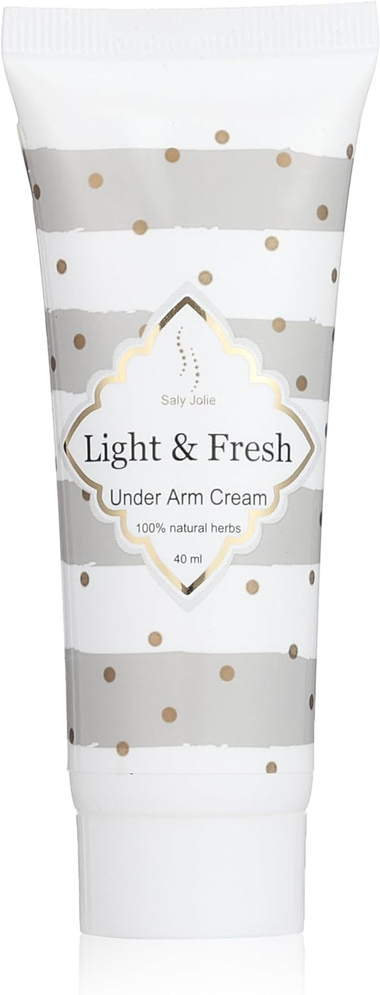 Saly Jolie Underarm Whitening Cream - With Aloe Vera & Green Tea Extract - 40ML Antibacterial, Brightening Lotion with Pearl Powder -For Smooth and Light Skin