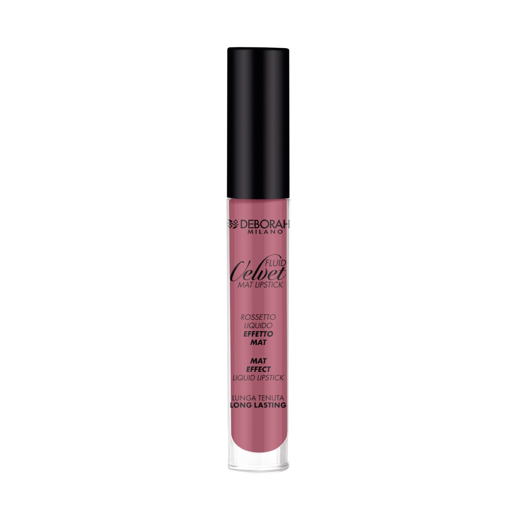Deborah Fluid Velvet Mat Lipstick, 27-Glam Rose