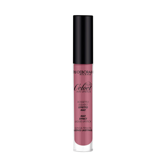 Deborah Fluid Velvet Mat Lipstick, 27-Glam Rose