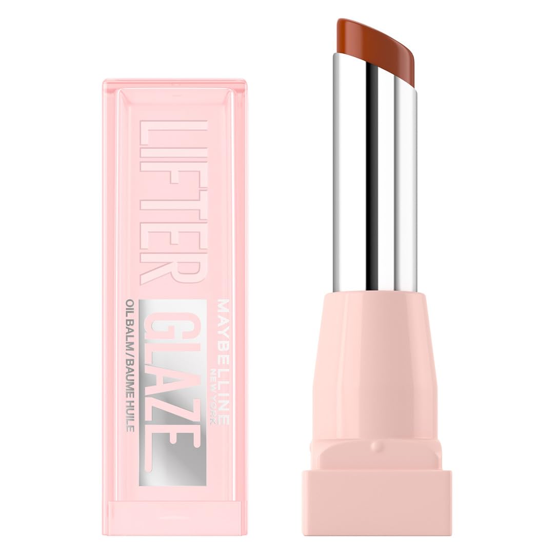 Maybelline New York Lifter Glaze Oil 009 Latte Crush Lip Balm - Up to 24 Hours Hydration - With Shiny Pigments - 3g