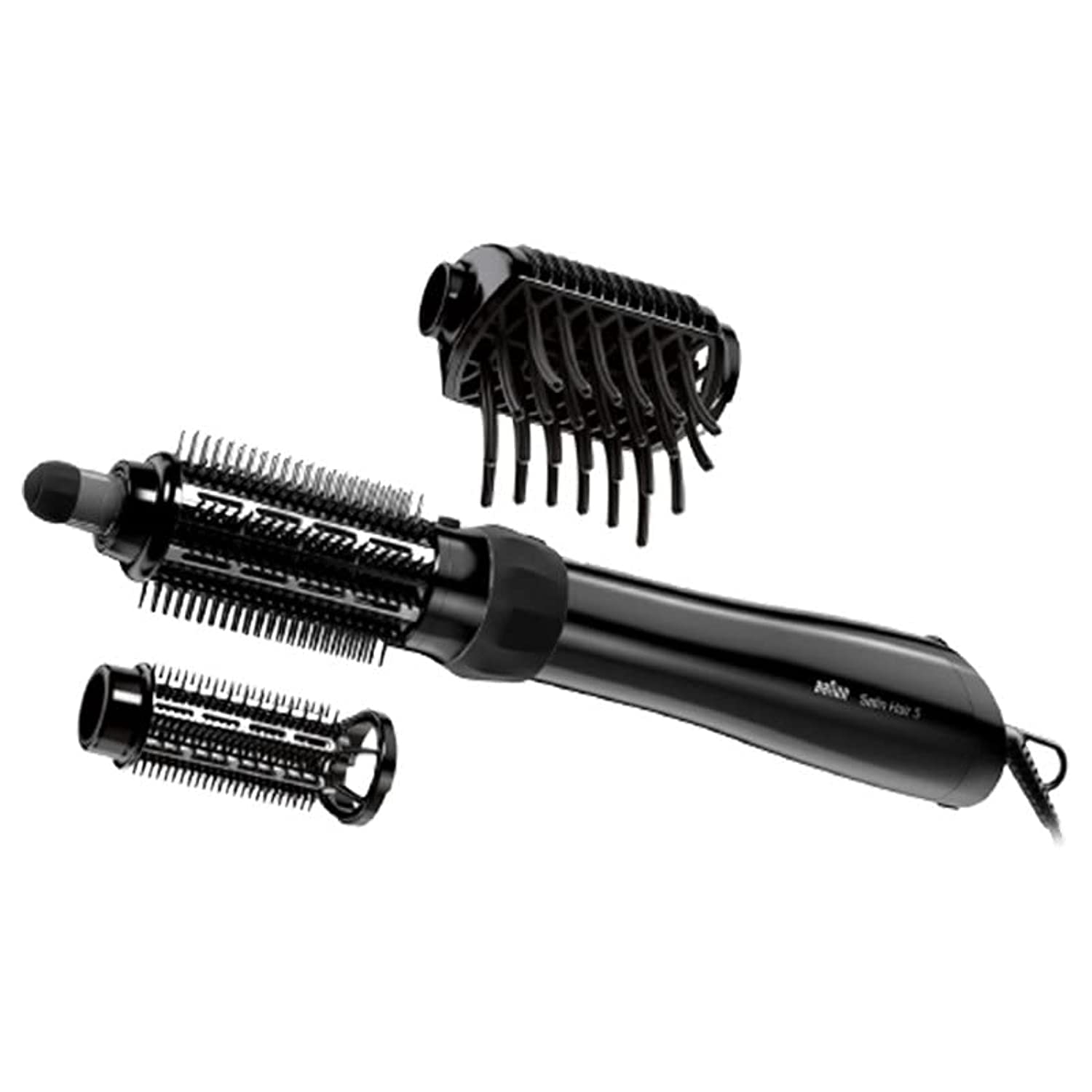 Braun Satin Hair 5 Airstyler AS530 – 1000W Multi-Function Hair Styler with Brush Attachments & Steam Function, Dry & Style Hair Effortlessly, Black – BRAS530SDE
