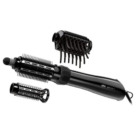 Braun Satin Hair 5 Airstyler AS530 – 1000W Multi-Function Hair Styler with Brush Attachments & Steam Function, Dry & Style Hair Effortlessly, Black – BRAS530SDE