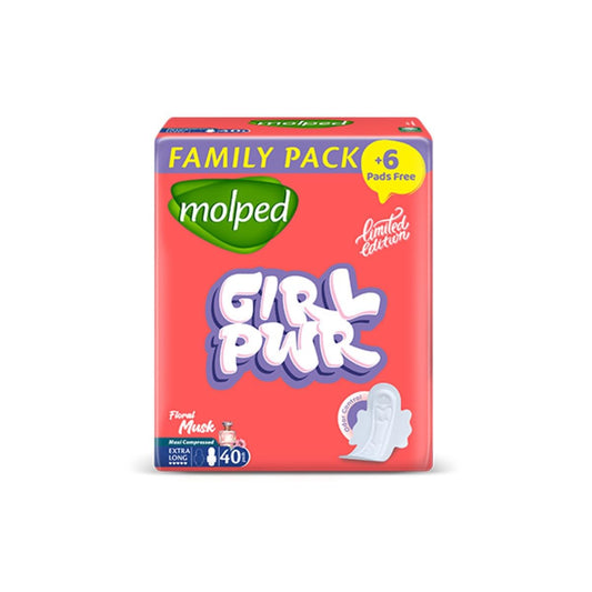 Molped Limited Edition (Floral Musk) - Family Pack - Extra Long (40 Pads)