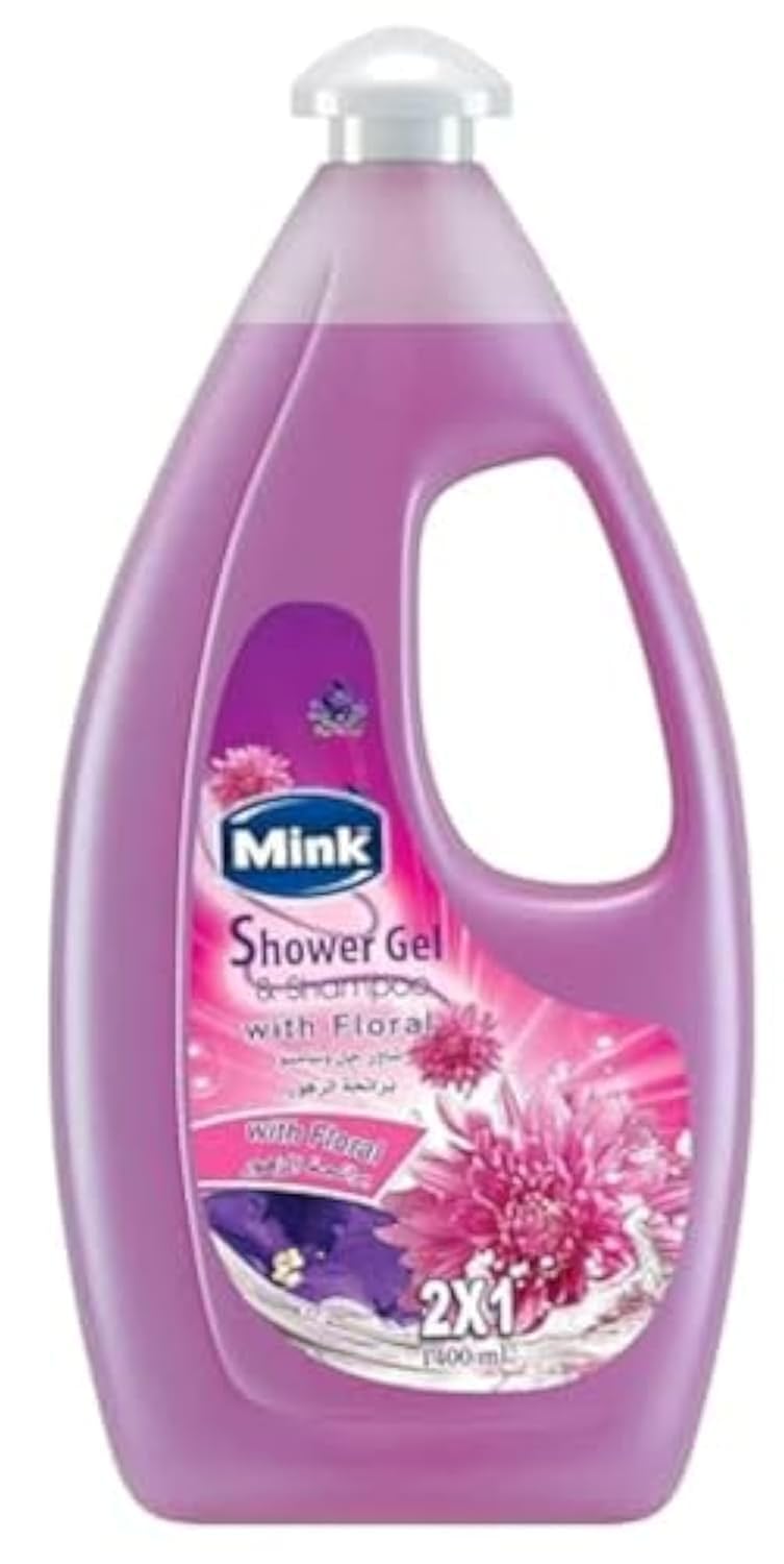 Mink Shower Gel And Shampoo With Floral, 1400ml
