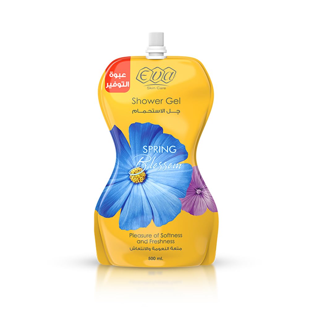 Eva Skin Care Shower Gel Pouch Spring Blossom 500 Ml