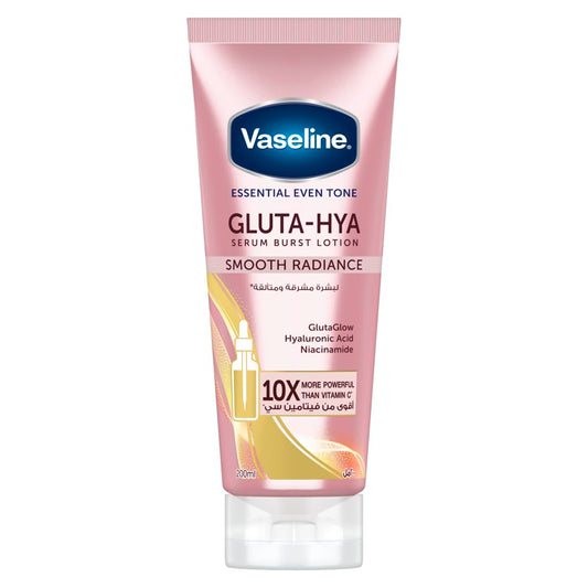 Vaseline Gluta-Hya Smooth Radiance Serum Burst body Lotion,10x more powerful than vitamin c, for glowing & bright skin, 200ml