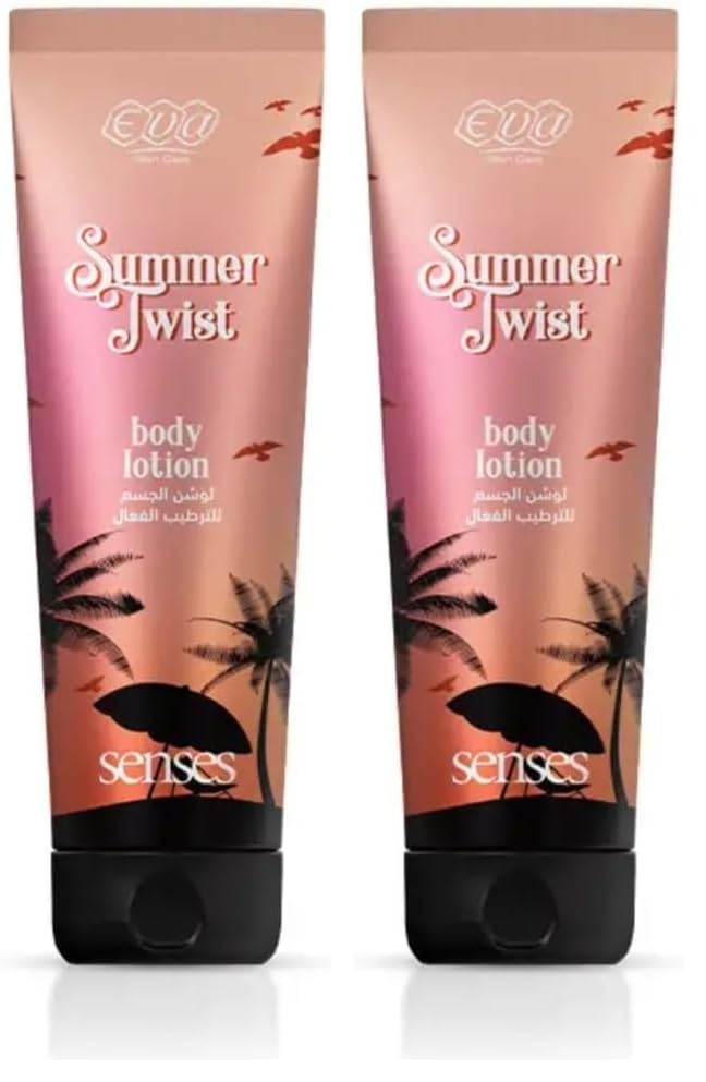 Eva Cosmetics Skin Care Senses Body Lotion Summer Twist 240 Ml (Pack of 2)