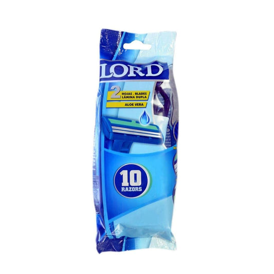 Lord twin blade disposable razors, pack of 10
