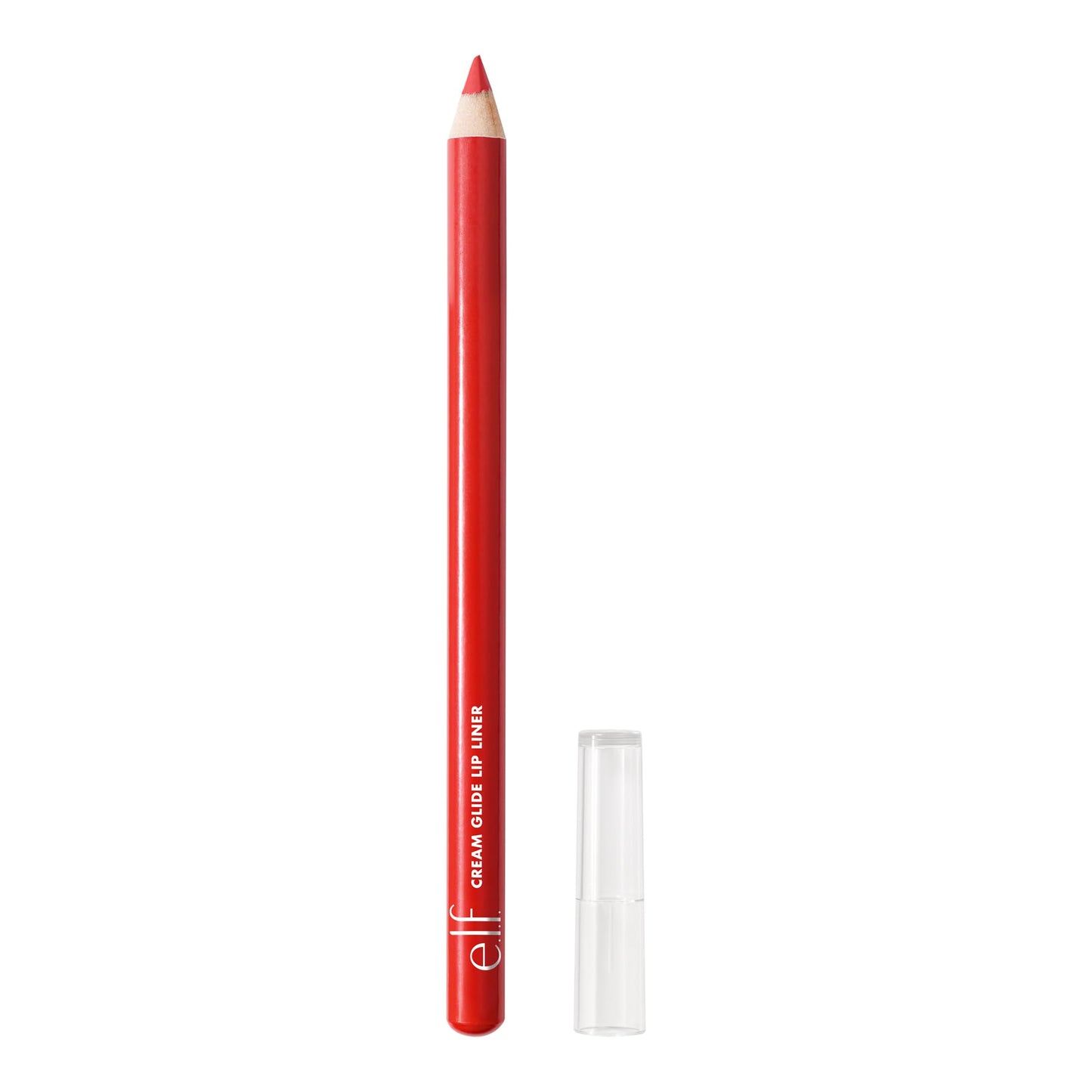 e.l.f. Cream Glide Lip Liner, Shape & Sculpt Lips, High-Pigment Pencil, Semi-Matte Finish, Vegan & Cruelty-Free, Red Receipt