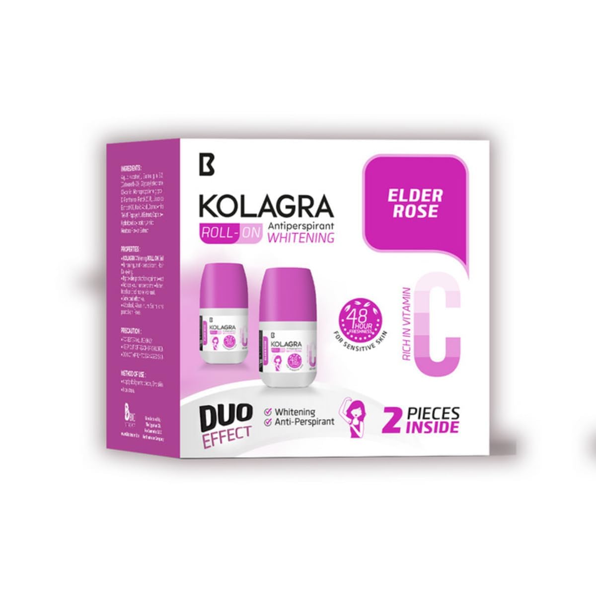 Kolagra ROLL ON ELDER ROSE 2PCS