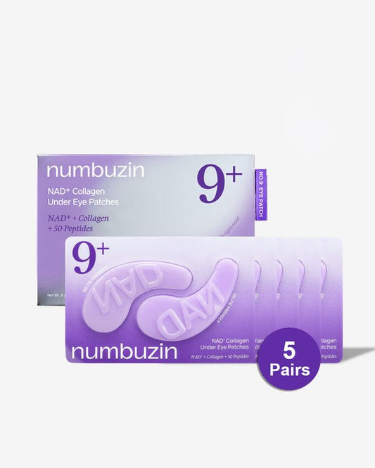 Numbuzin No.9 NAD+ Collagen Under Eye Patches 5 Pairs (10 Patches)