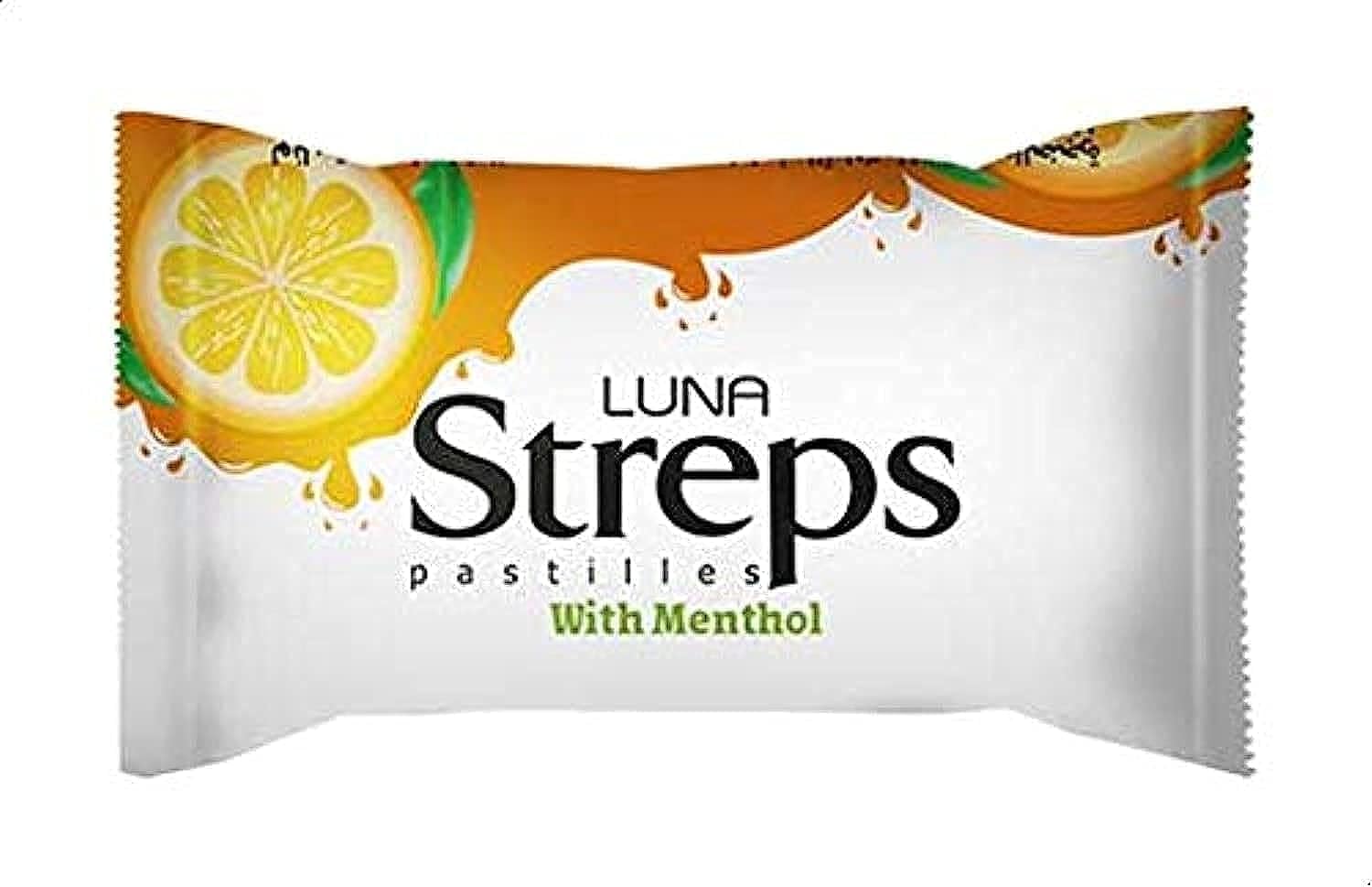 Luna streps pastilles orange 100 pcs