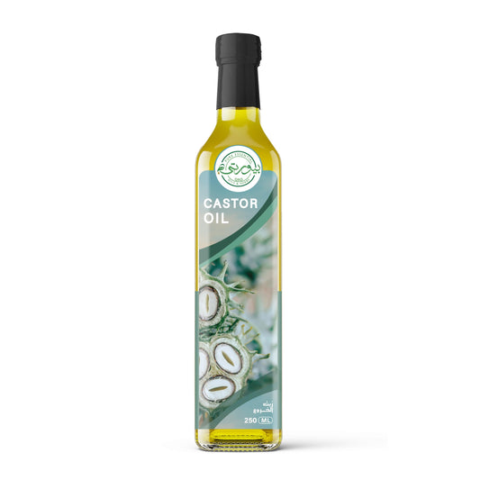 Purity- بيورتي Castor Oil Unrefined Cold Pressed, 100% Pure & Natural, Ideal for Hair Growth, Eyelash Care, and Skin Moisturizing, 250 ML