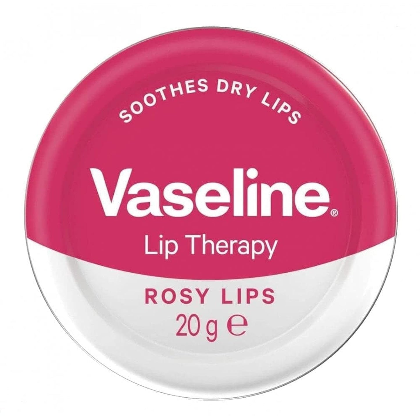 Vaseline Lip Therapy Rosy Lips, Rose and Almond Oil, 20g, SPF 15, Pink