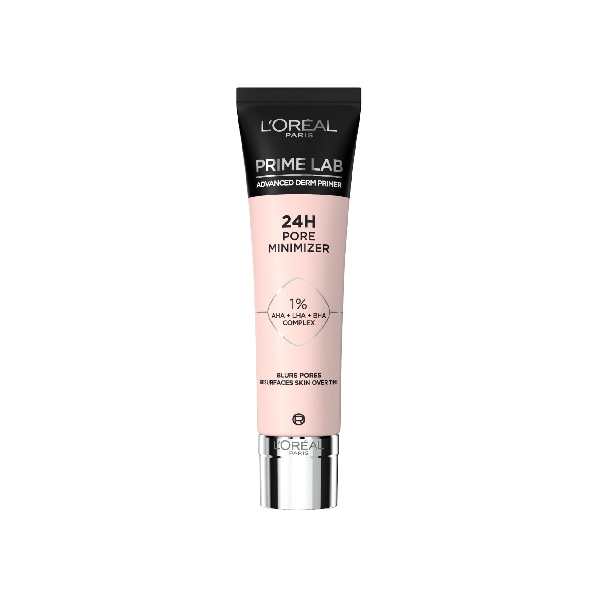 L'Oréal Paris Pore Minimiser Primer, Advanced Derm Primer, Tightened Pores, Resurfaced Skin, Matte Finish, 24H Wear, Prime Lab, 30ml