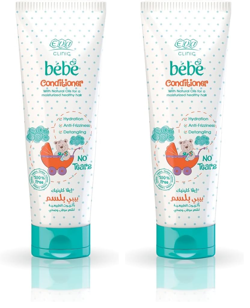 Eva Clinic Bébé - Conditioner with Natural Oils, 200ml (Pack of 2)