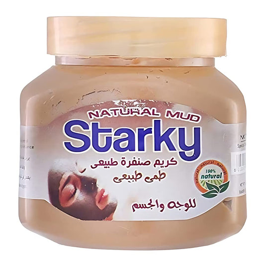 Starky natural scrub cream with natural mud for face&body-300ml