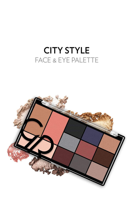 Golden Rose G.R CITY STYLE FACE&EYE.PALET N.2 SMOKEY