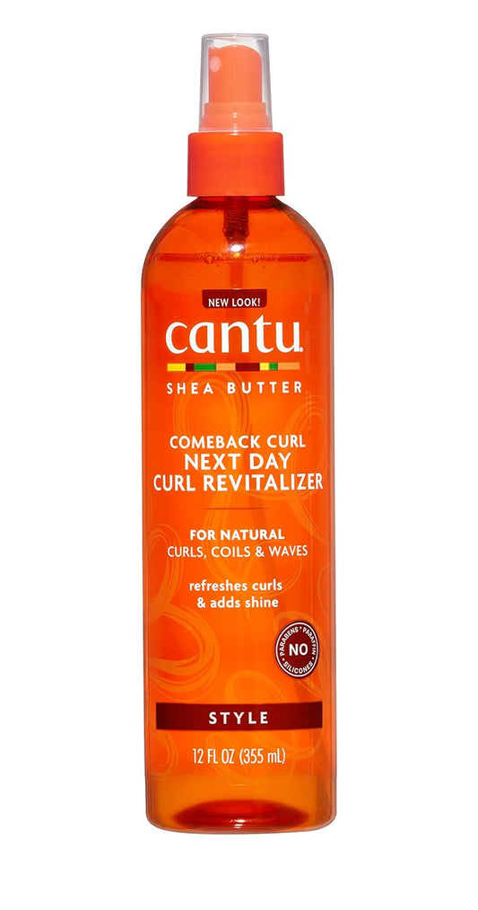 CANTU Shea Butter Comeback Curl Next Day Curl Revitalizer Spray for Natural Hair - 355 ml