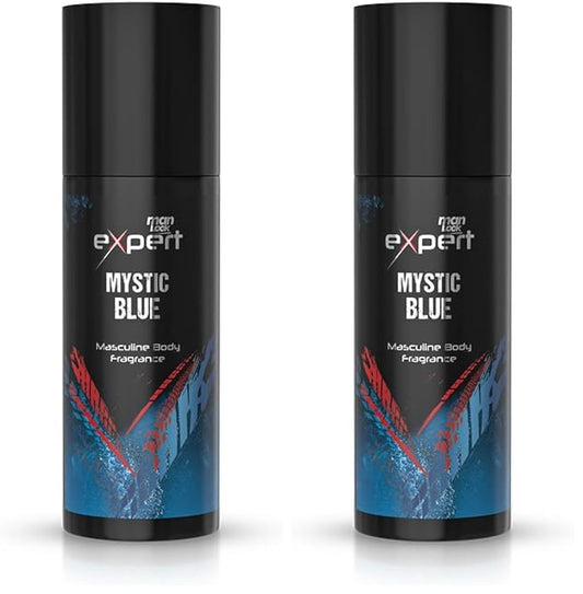 Eva Man Look Expert Masculine Body Fragrance Mystic Blue 150 Ml (Pack of 2)