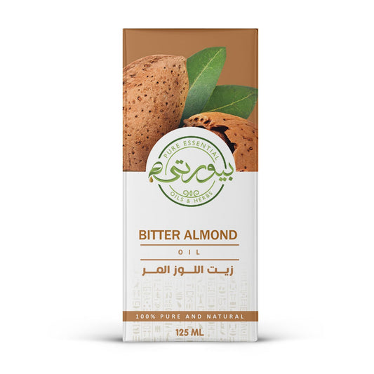 Purity- بيورتي Bitter Almond Oil – 100% Pure & Natural – Nourishing Oil for Skin, Hair & Nails – Rich in Vitamins & Essential Fatty Acids (125ml)
