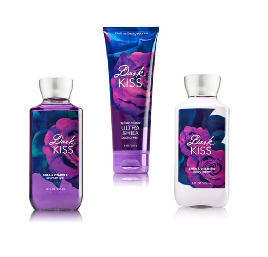 Bath & Body Works Dark Kiss Shower Gel, Ultra Shea Cream Set Bath & Body Works