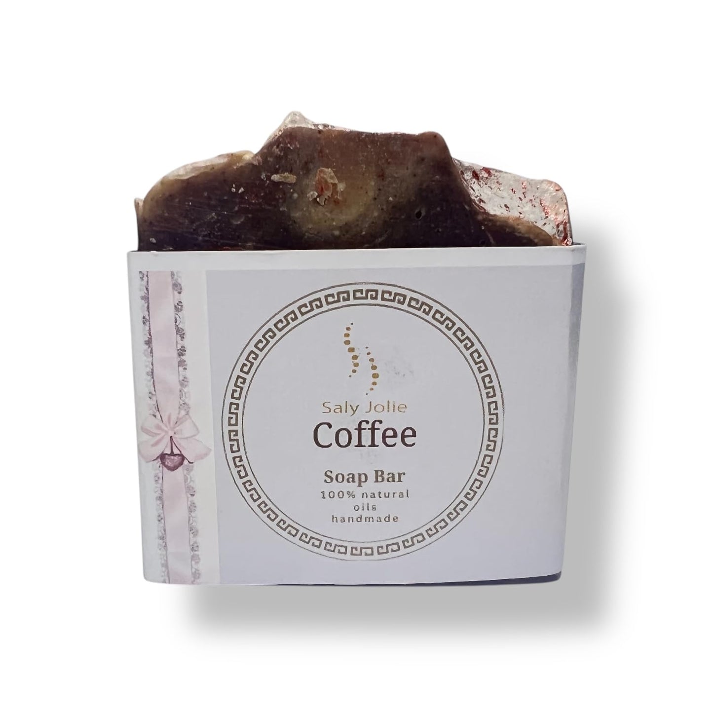 Saly Jolie Organic Coffee soap bar for mixed & oily skin face and body Hand Made crafted