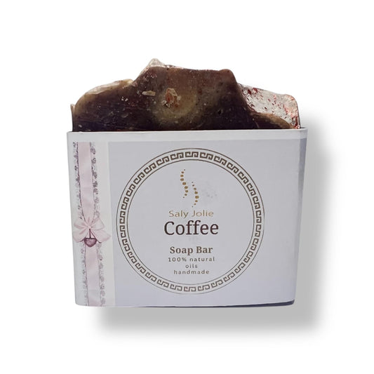 Saly Jolie Organic Coffee soap bar for mixed & oily skin face and body Hand Made crafted