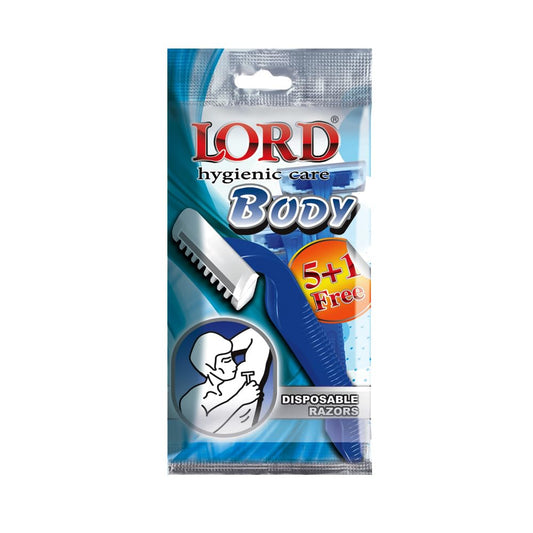 Lord Set Of 5+1 Disposable Razors Single Blade For Body Shaving