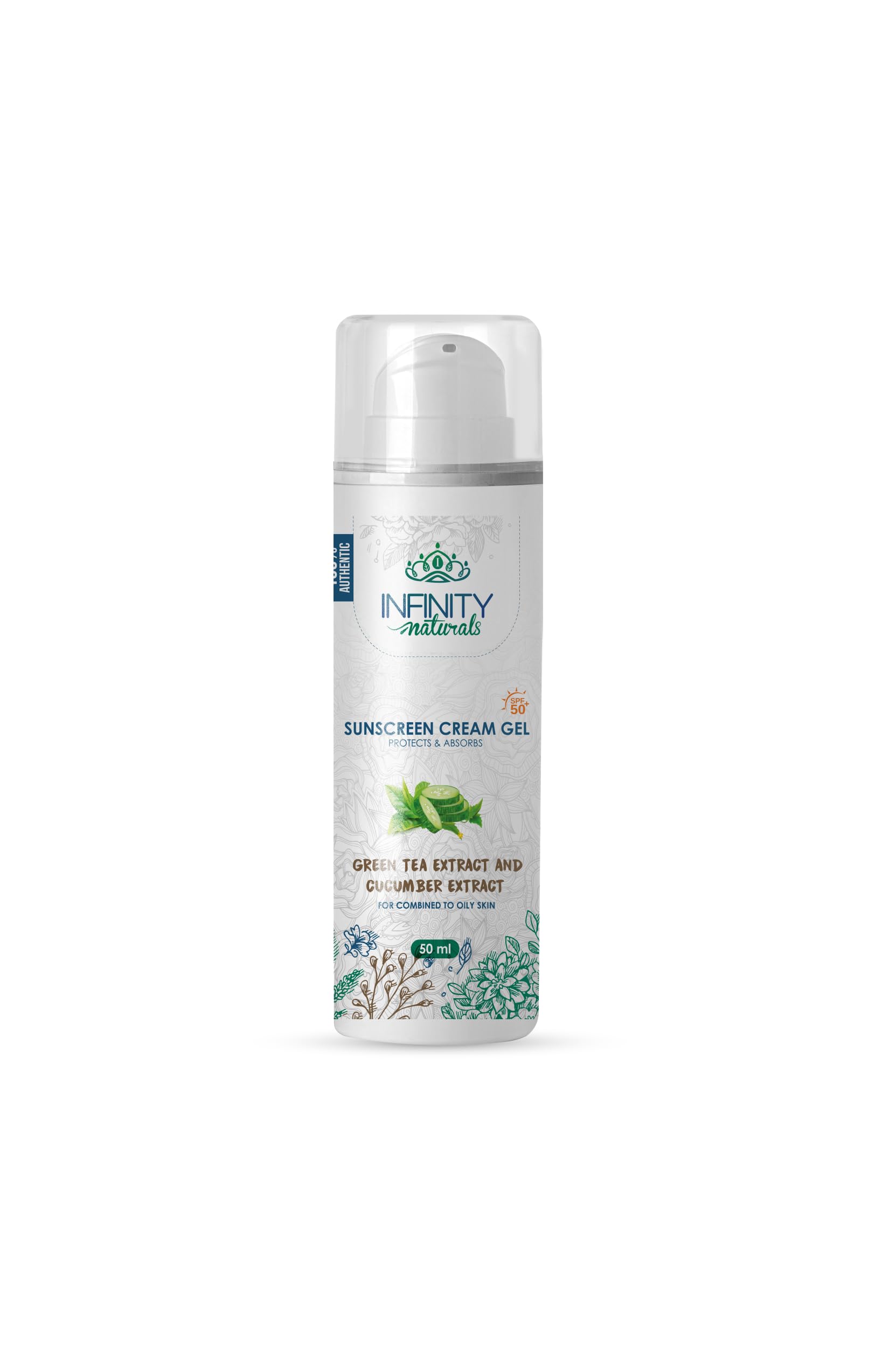 Infinity Naturals SunScreen Gel - SPF50+ Oily Skin