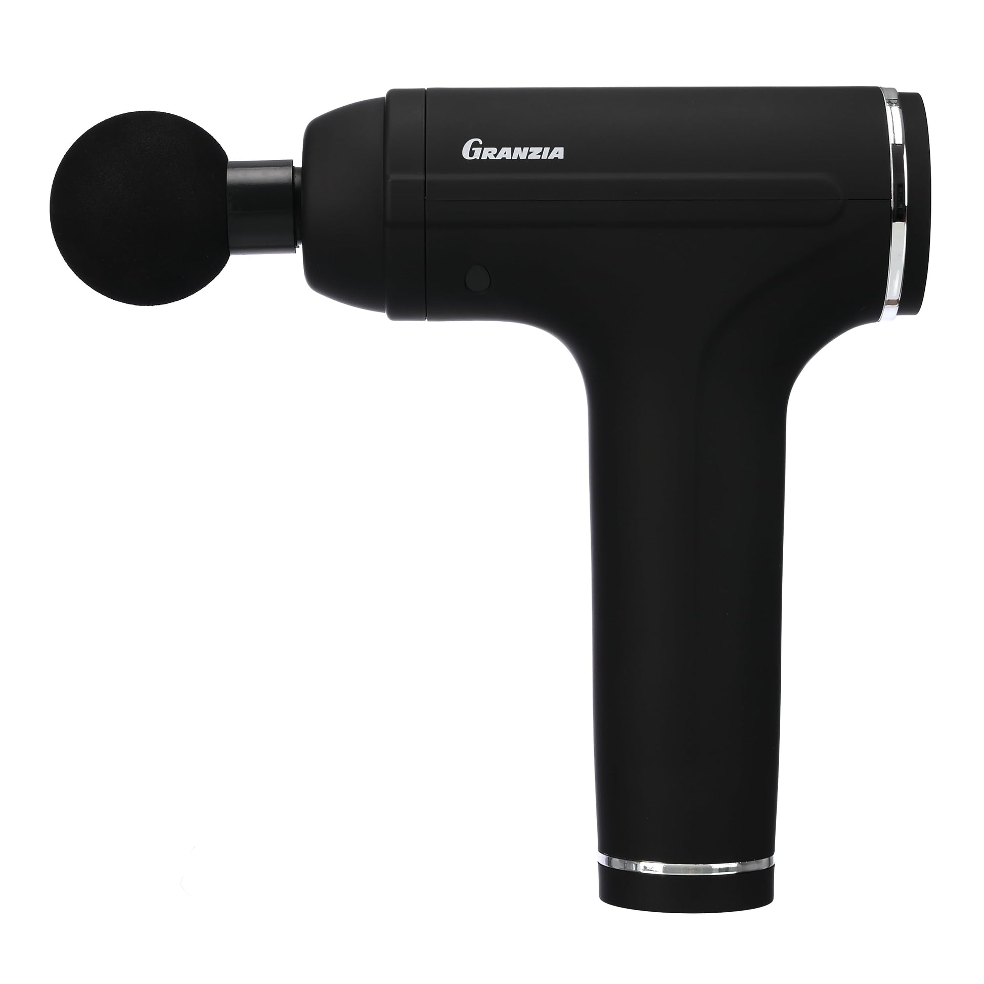 Granzia GenGun - Rechargeable Gun Massager with 6 Speed Levels, 4 Massage Heads, Type-C Charging and Carrying Case for Deep Tissue Muscle Massage