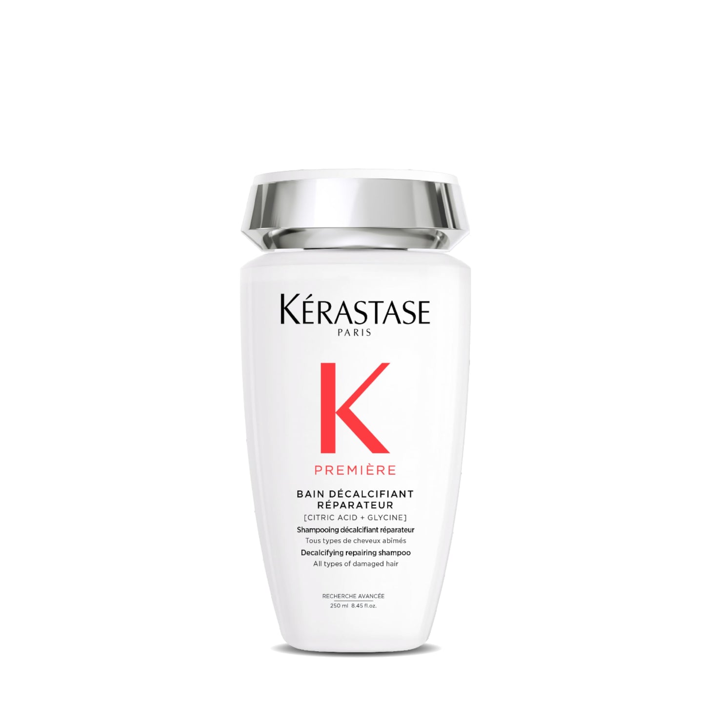 KÉRASTASE Première, Decalcifying & Repairing Shampoo, For Damaged Hair, With Citric Acid & Glycine, Bain Décalcifiant Réparateur, 250 ml