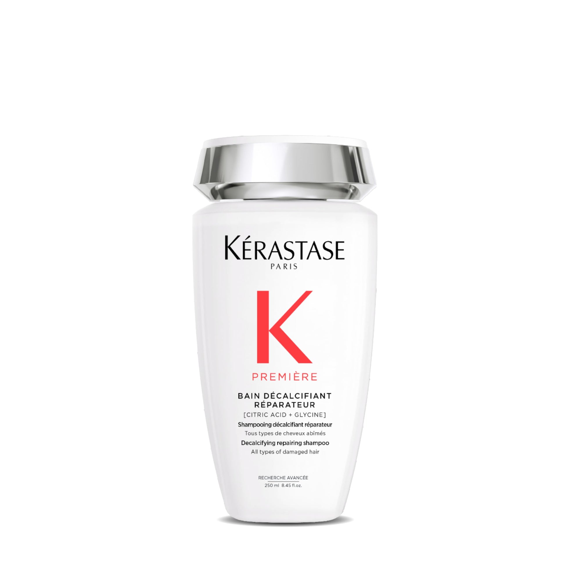 KÉRASTASE Première, Decalcifying & Repairing Shampoo, For Damaged Hair, With Citric Acid & Glycine, Bain Décalcifiant Réparateur, 250 ml