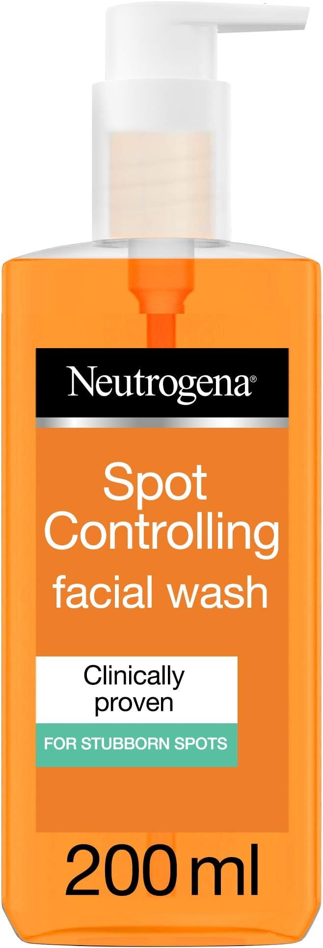 Neutrogena Spot Controlling Face Wash, Oil-free, Scientifically Proven Skin Removal Formula, For Clear & Smooth Skin, 200ml