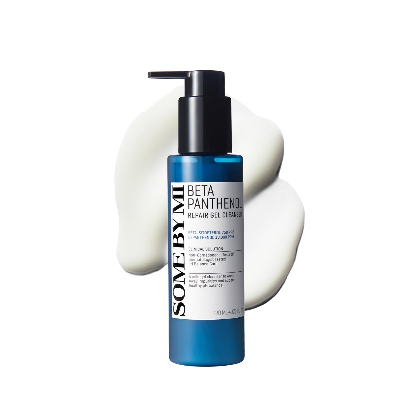 SOME BY MI Beta-Panthenol Gel Cleanser - 4.05Oz, 120ml - Rebuilding Skin Barrier with Beta-Sitosterol and D-Panthenol for Damaged Skin - Mild Daily Cleanser and Ph Balance - Facial Skin Care