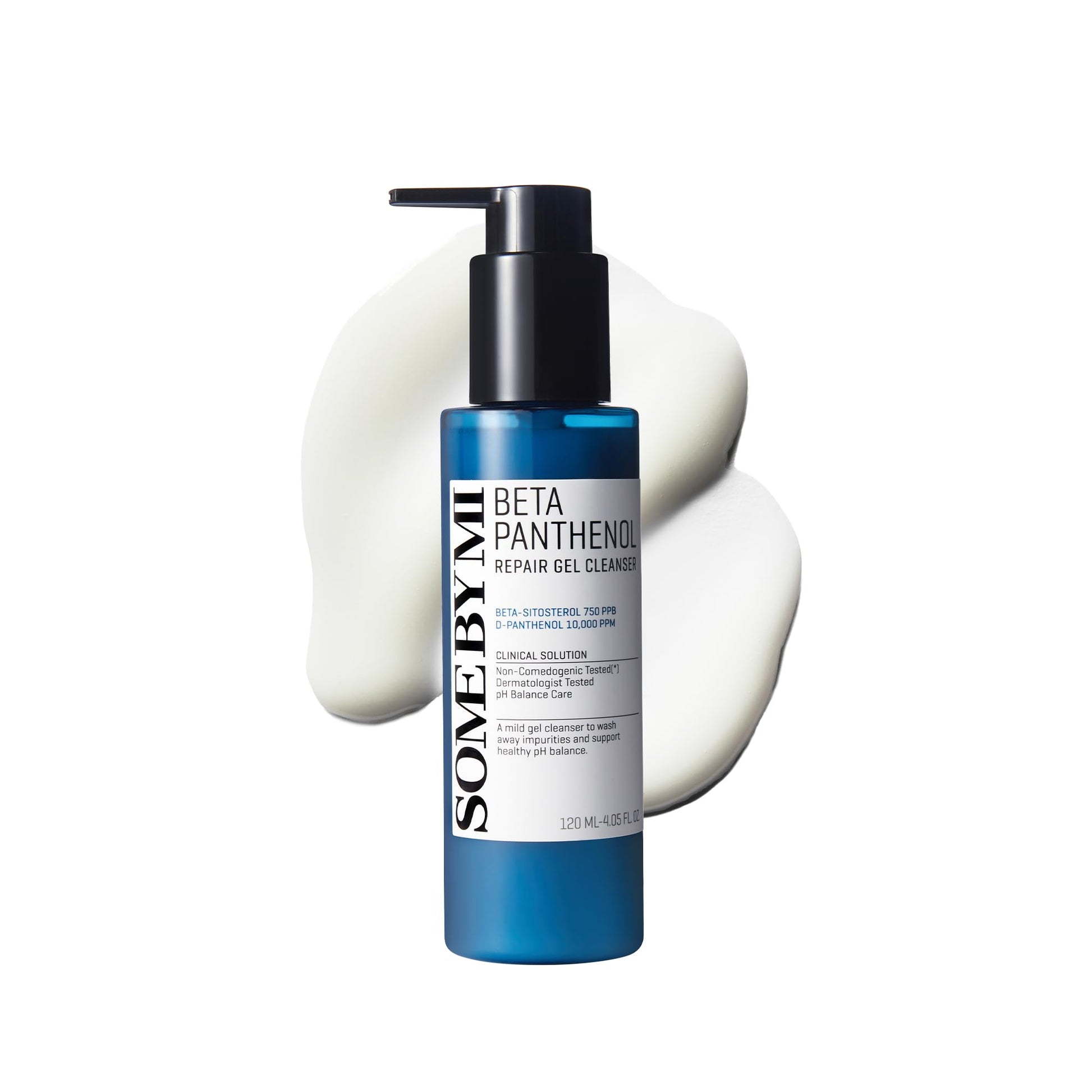 SOME BY MI Beta-Panthenol Gel Cleanser - 4.05Oz, 120ml - Rebuilding Skin Barrier with Beta-Sitosterol and D-Panthenol for Damaged Skin - Mild Daily Cleanser and Ph Balance - Facial Skin Care