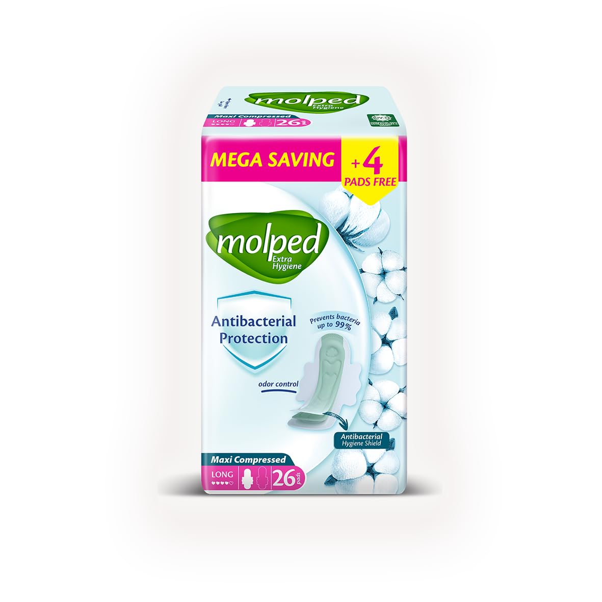 Molped Extra Hygiene - Eco Pack - Long - 26 Pads