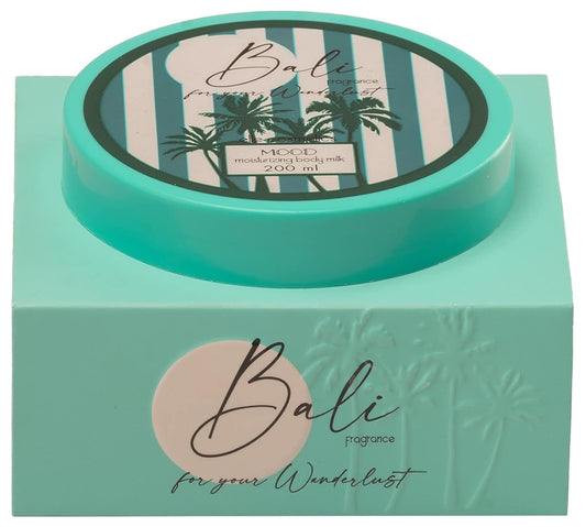 MOOD bali body milk 200ml will leave your skin soft and smelling all day - turquoise