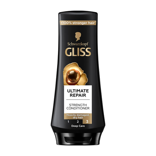 Gliss Ultimate Repair Strength Conditioner, 360ml — Restore the strength of your hair with this potent conditioner that targets damage and repairs each strand