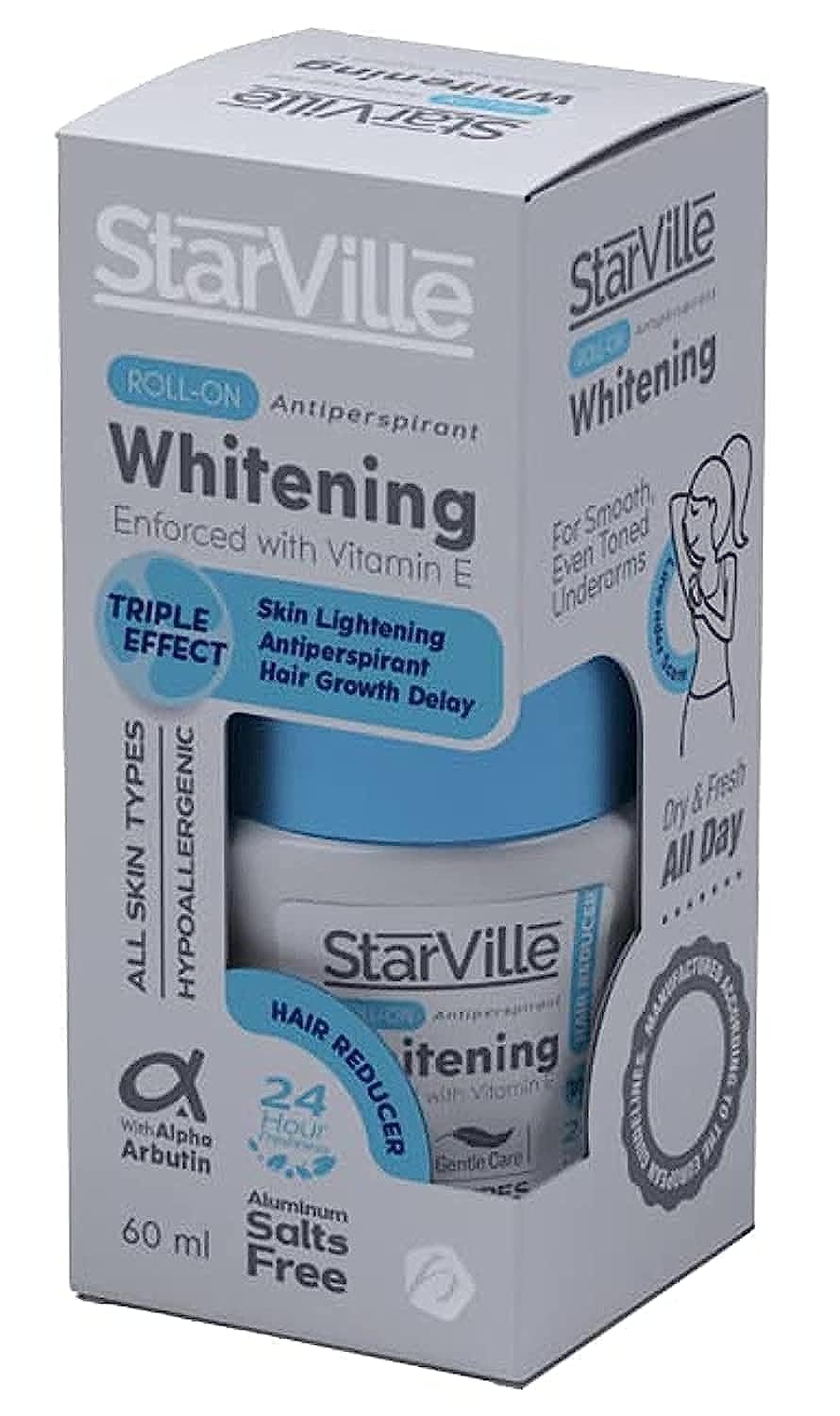 Starville Whitening Roll On Hair Reducer 60 ml