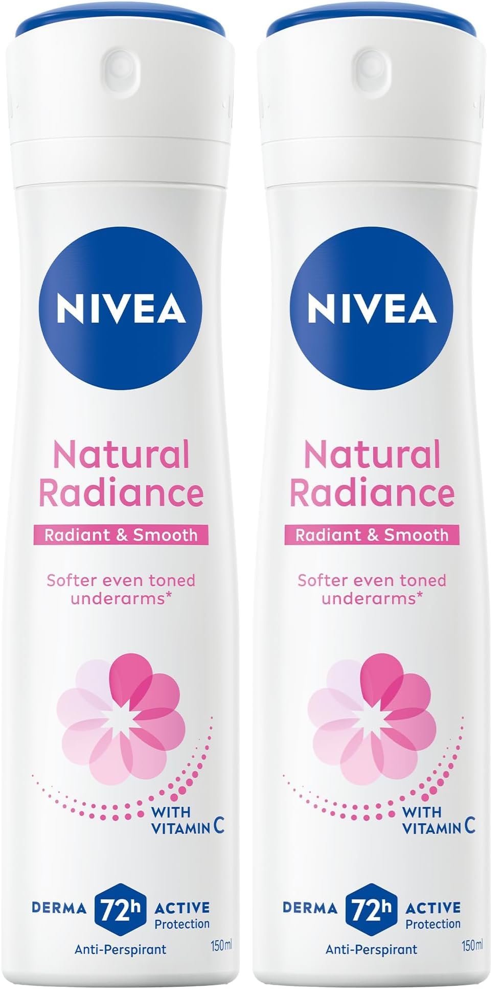 NIVEA Antiperspirant Spray for Women, Natural Fairness, 150ml (Pack of 2)