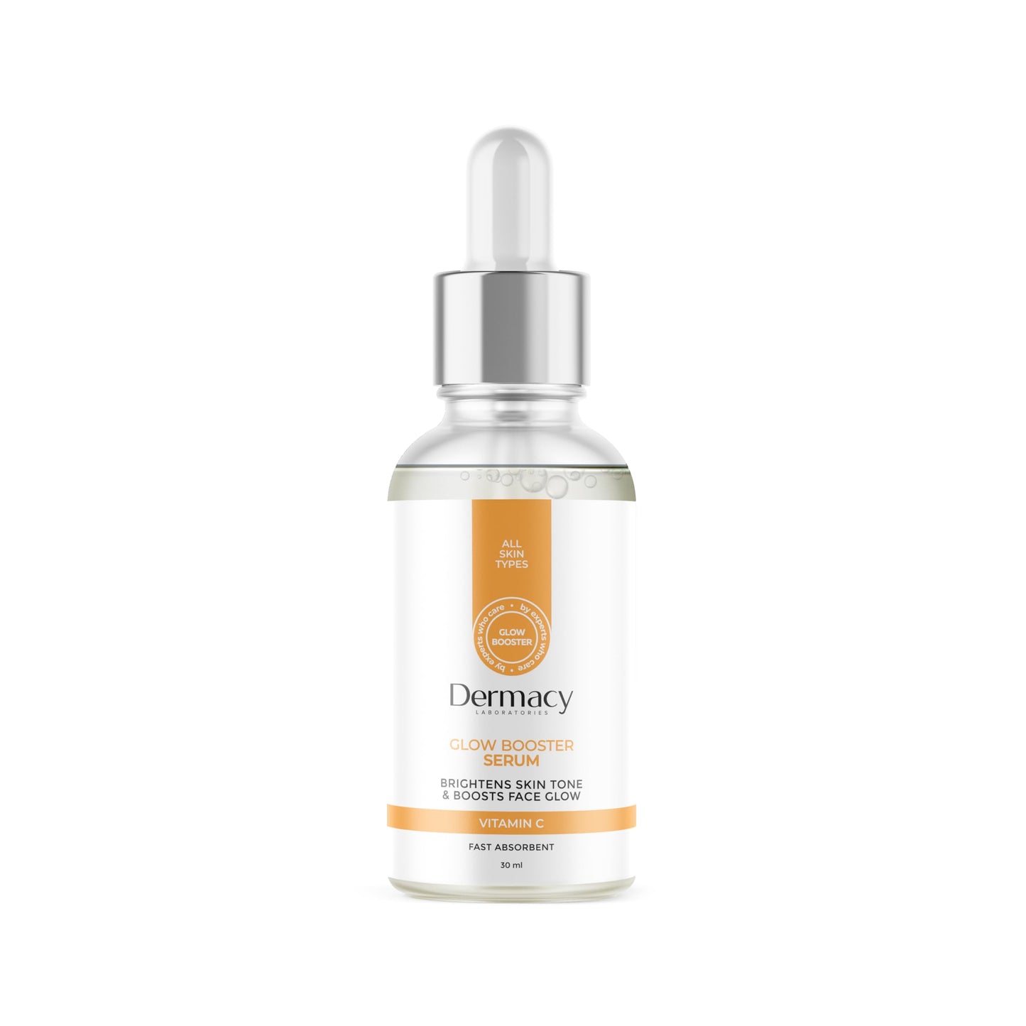 Dermacy Labs Glow Booster Serum 30 mL | Vitamin C Brightening & Radiance Serum | Reduces Hyperpigmentation & Evens Skin Tone | Fragrance-Free, Dermatologist Tested