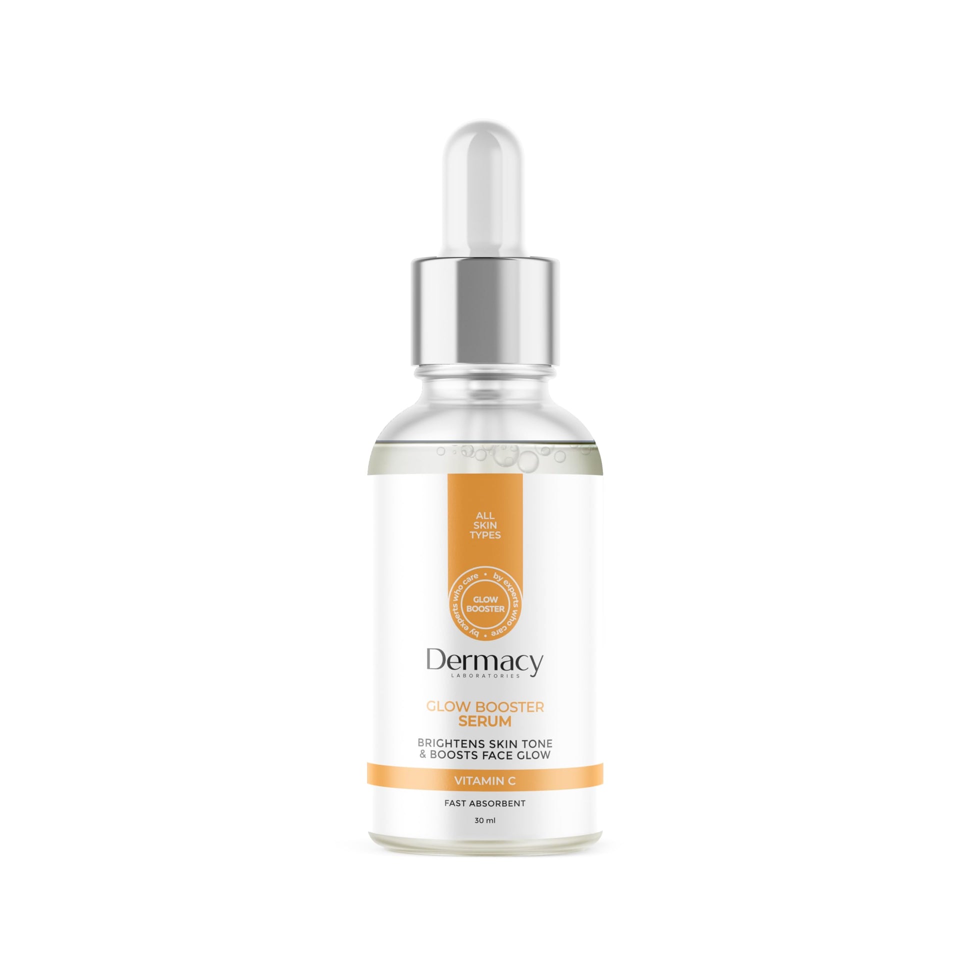 Dermacy Labs Glow Booster Serum 30 mL | Vitamin C Brightening & Radiance Serum | Reduces Hyperpigmentation & Evens Skin Tone | Fragrance-Free, Dermatologist Tested