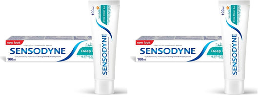 Sensodyne Toothpaste Deep Clean Gel, 100 ml (Pack of 2)