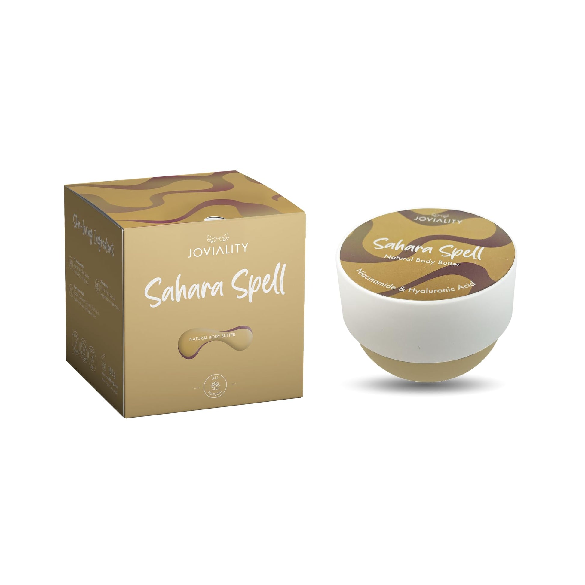 Joviality Natural Body Butter- Sahara Spell - with 3% niacinamide, hyaluronic acid and shea butter