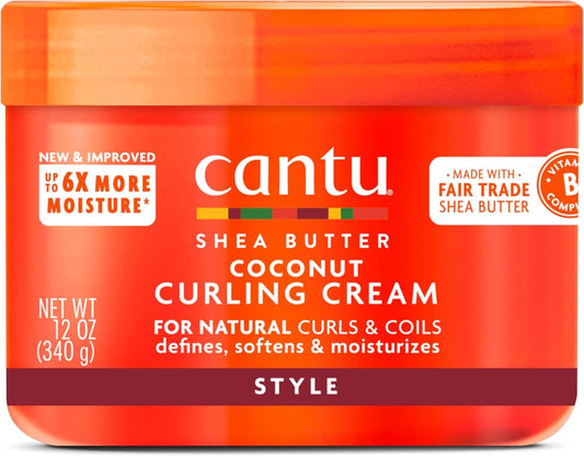 CANTU natural hair coconut curling cream shea butter 340 grams/ 12 oz