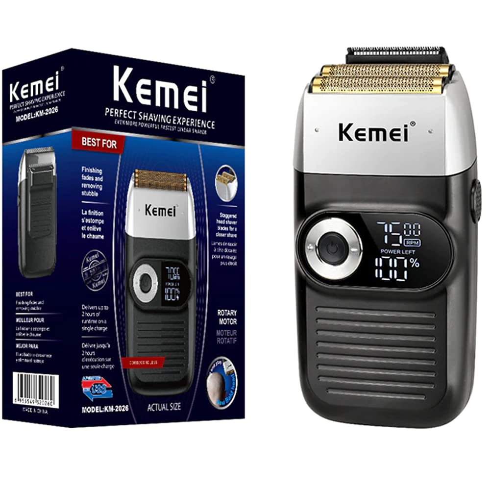 KEMEI Electric Hair Trimmer Reciprocating Razor Baldheaded Hair Clippers Smoothing shave KM-2026