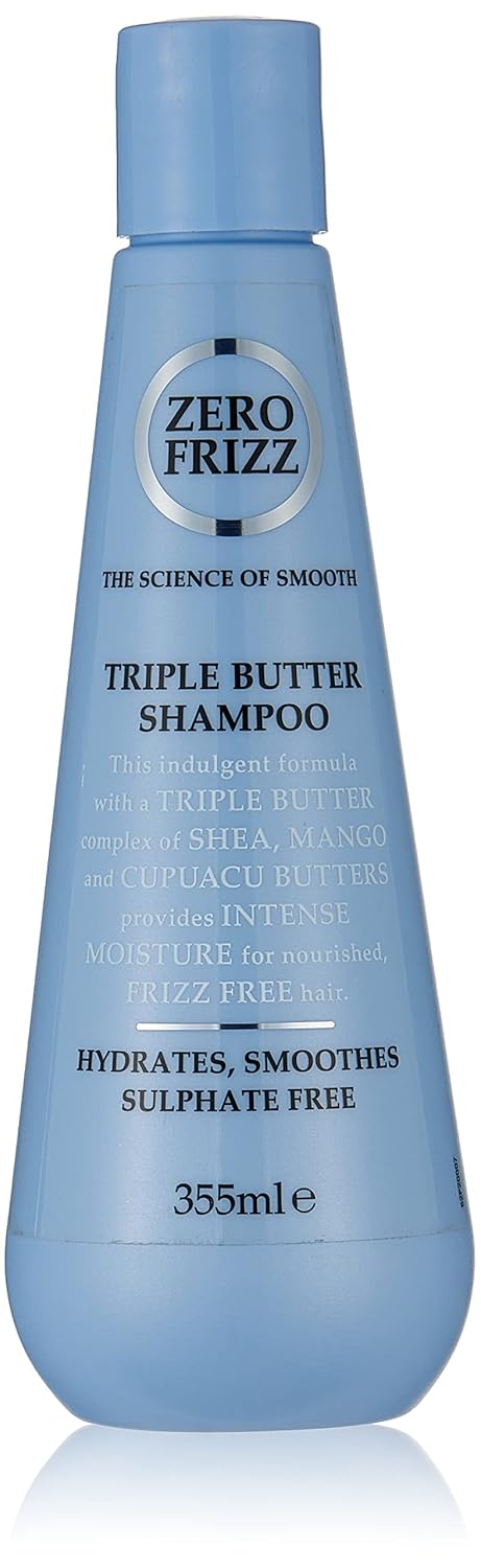 Zero Frizz Triple Butter Shampoo for Frizzy Hair - 355 ml