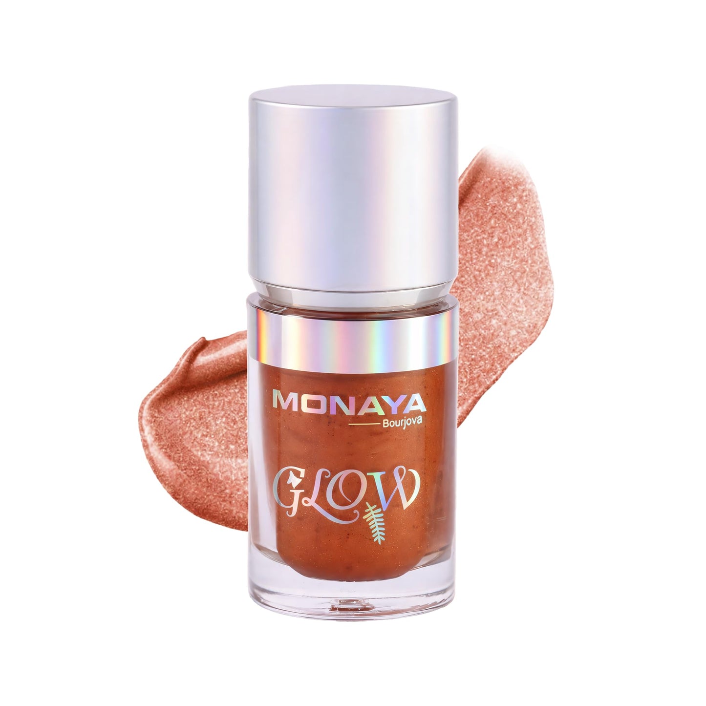 Monaya BHC004-H02 Highlight Drops for Face – Liquid Highlighter Makeup, Buildable Luminous Glow, Lightweight & Long-Lasting Finish, Vegan & Cruelty-Free